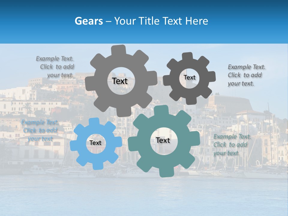 Calm Pensioner Sand PowerPoint Template