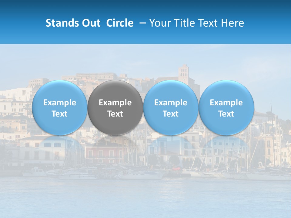 Calm Pensioner Sand PowerPoint Template