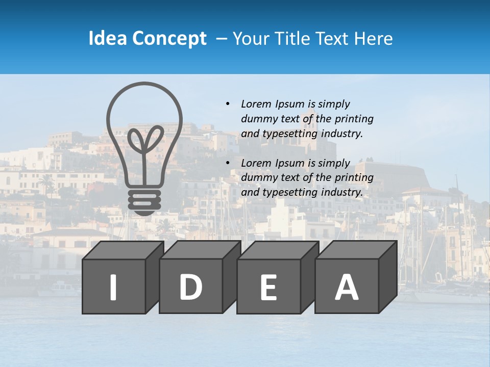 Calm Pensioner Sand PowerPoint Template