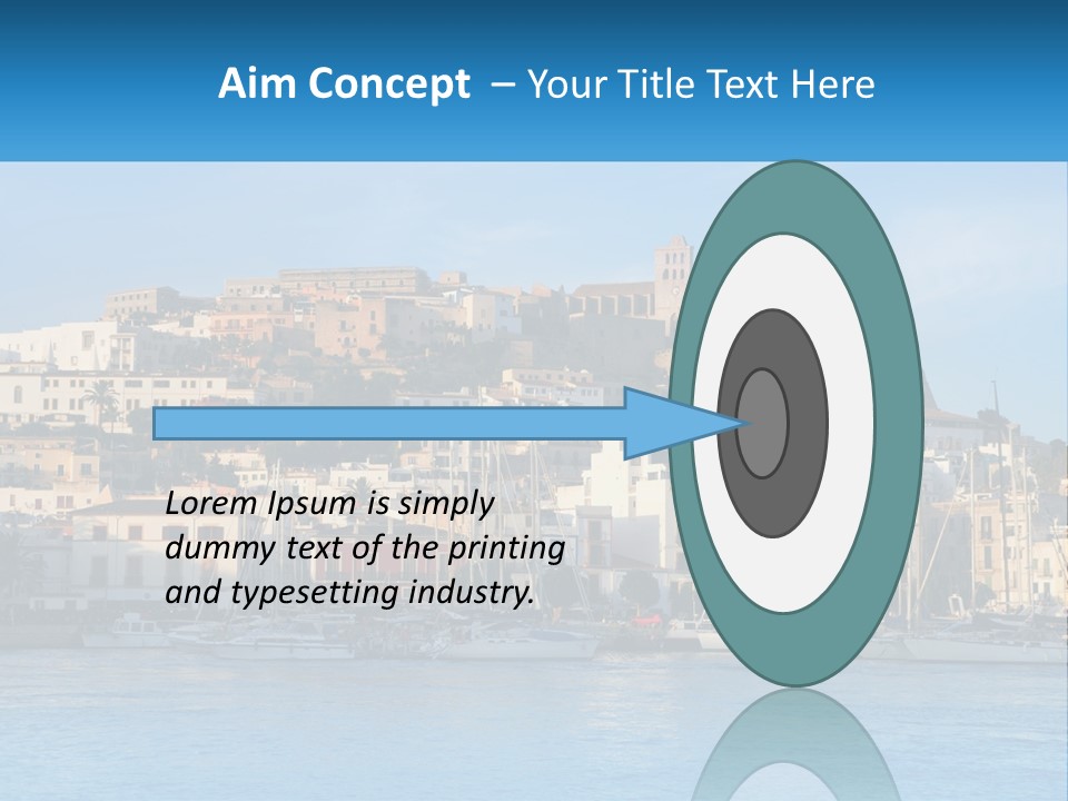 Calm Pensioner Sand PowerPoint Template