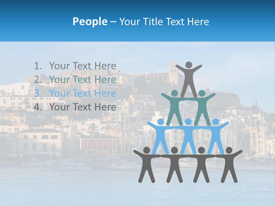 Calm Pensioner Sand PowerPoint Template