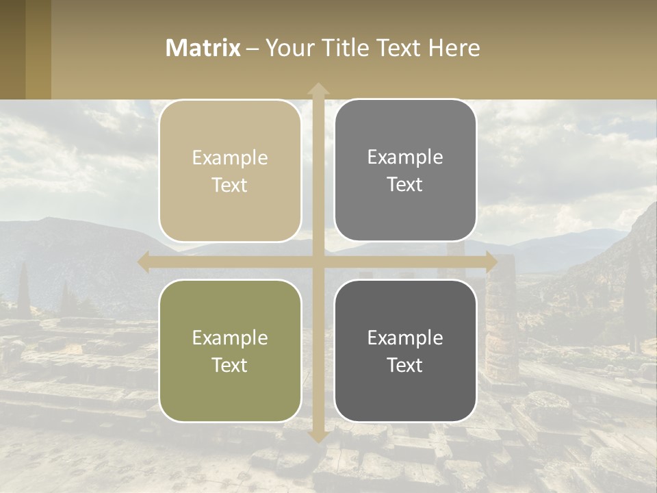 Daughter Woman Sunset PowerPoint Template