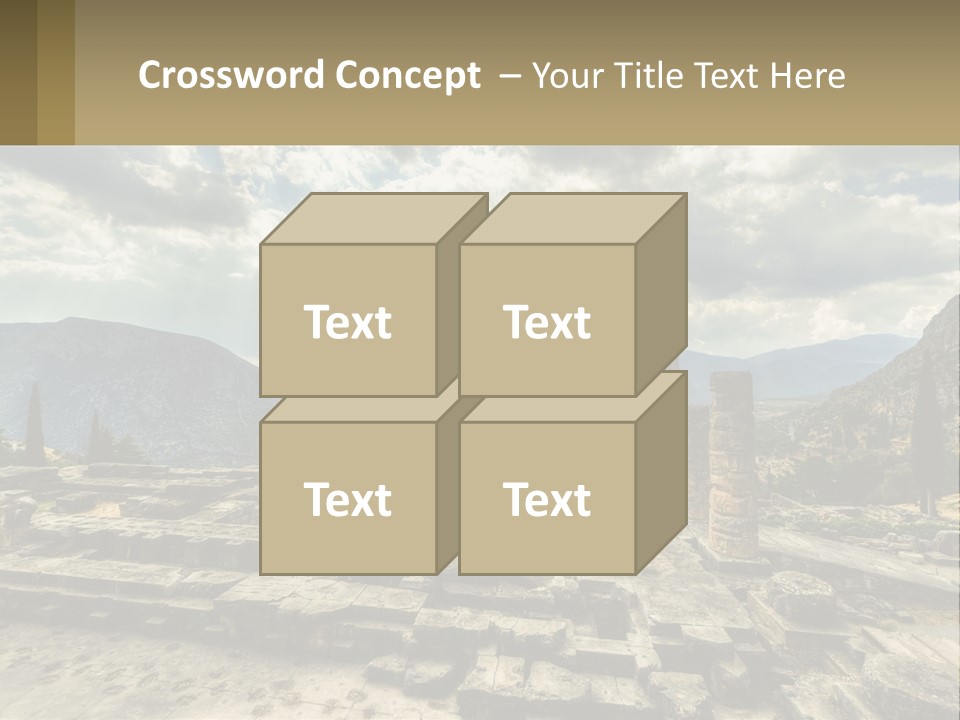 Daughter Woman Sunset PowerPoint Template