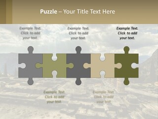 Daughter Woman Sunset PowerPoint Template