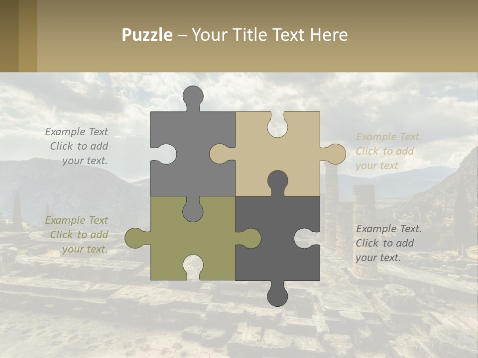 Daughter Woman Sunset PowerPoint Template