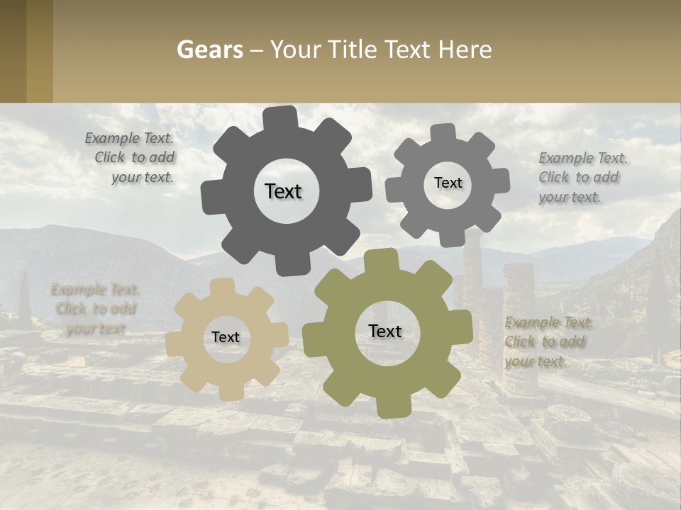 Daughter Woman Sunset PowerPoint Template