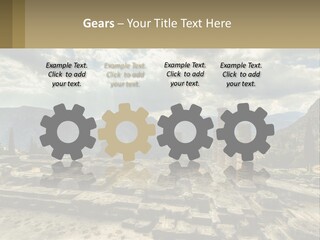 Daughter Woman Sunset PowerPoint Template