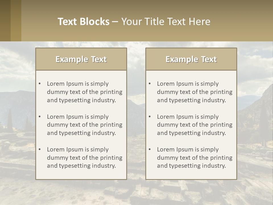 Daughter Woman Sunset PowerPoint Template