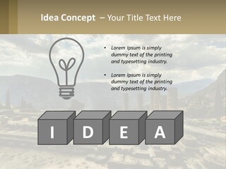 Daughter Woman Sunset PowerPoint Template