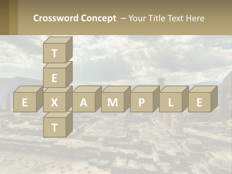 Daughter Woman Sunset PowerPoint Template