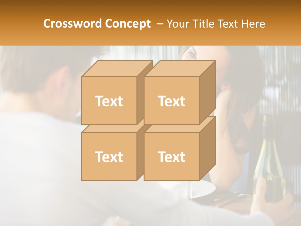 Single Portrait Caucasian PowerPoint Template