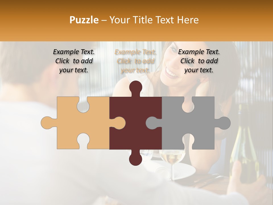 Single Portrait Caucasian PowerPoint Template