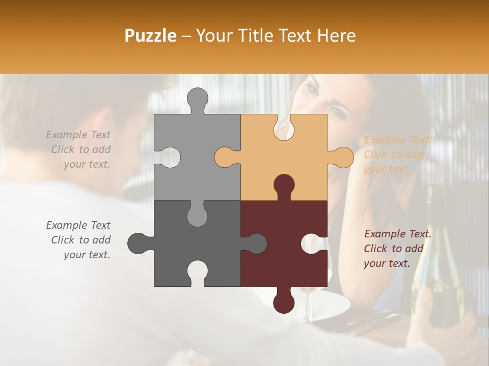 Single Portrait Caucasian PowerPoint Template