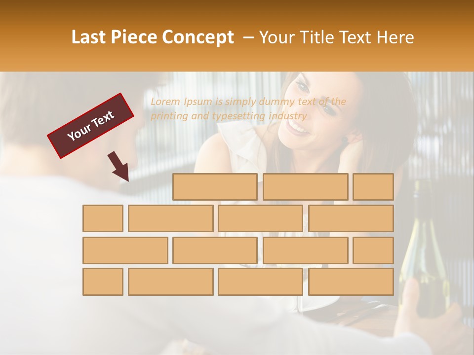 Single Portrait Caucasian PowerPoint Template