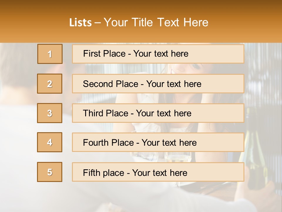 Single Portrait Caucasian PowerPoint Template