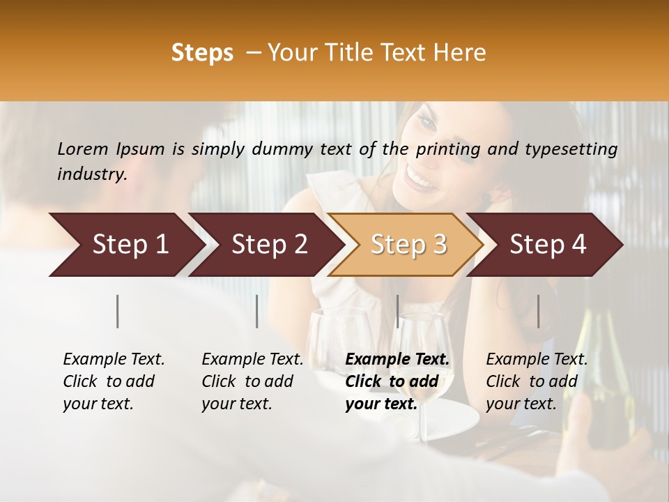 Single Portrait Caucasian PowerPoint Template