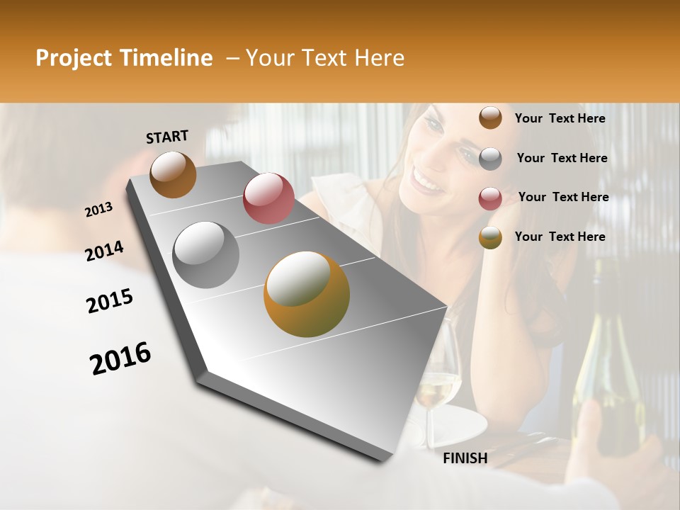 Single Portrait Caucasian PowerPoint Template
