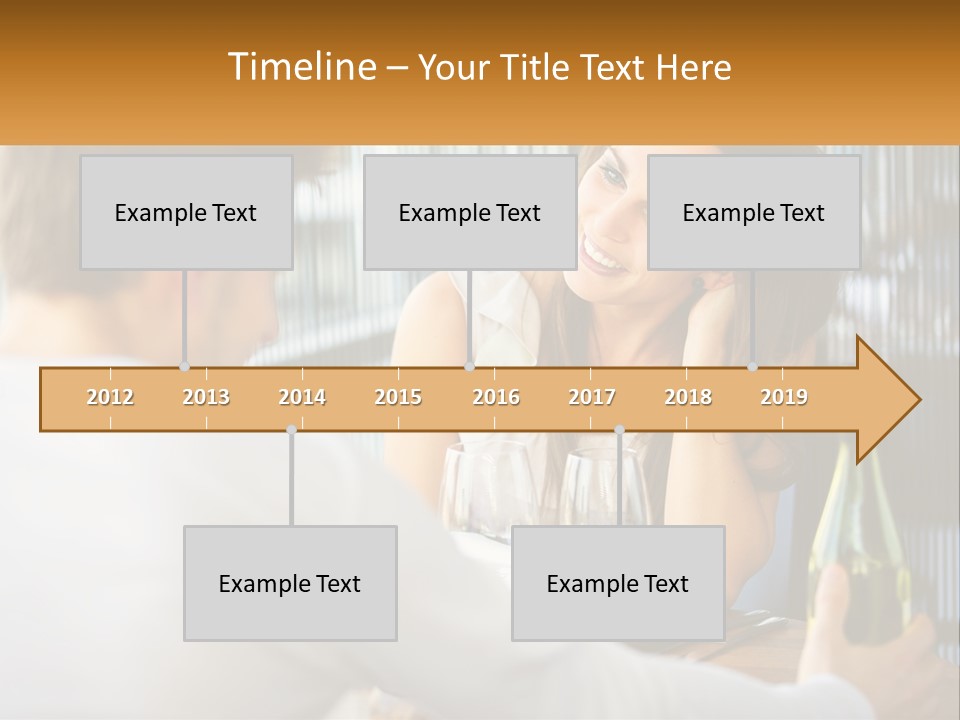 Single Portrait Caucasian PowerPoint Template