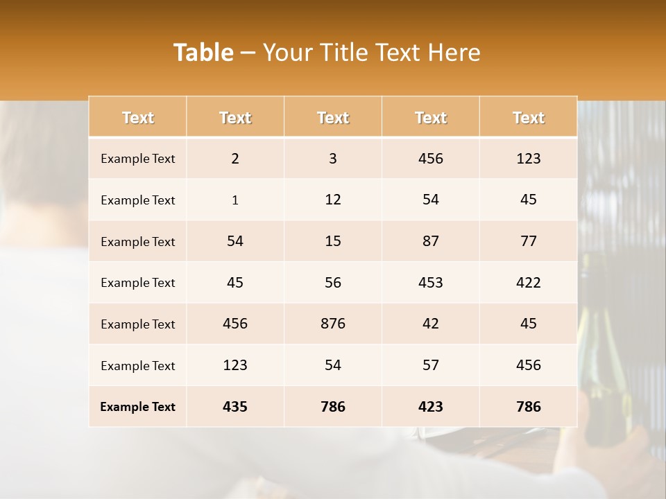 Single Portrait Caucasian PowerPoint Template