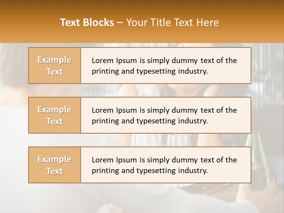Single Portrait Caucasian PowerPoint Template