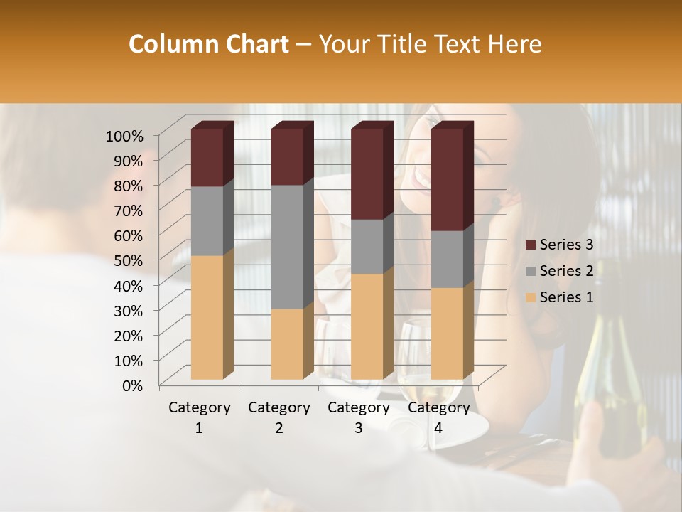 Single Portrait Caucasian PowerPoint Template