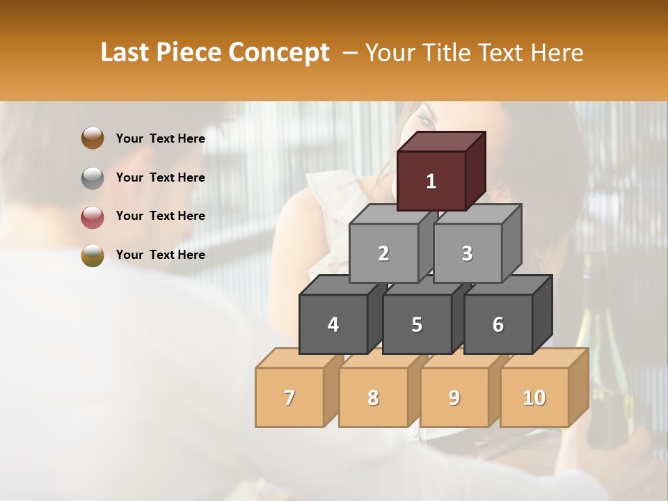 Single Portrait Caucasian PowerPoint Template