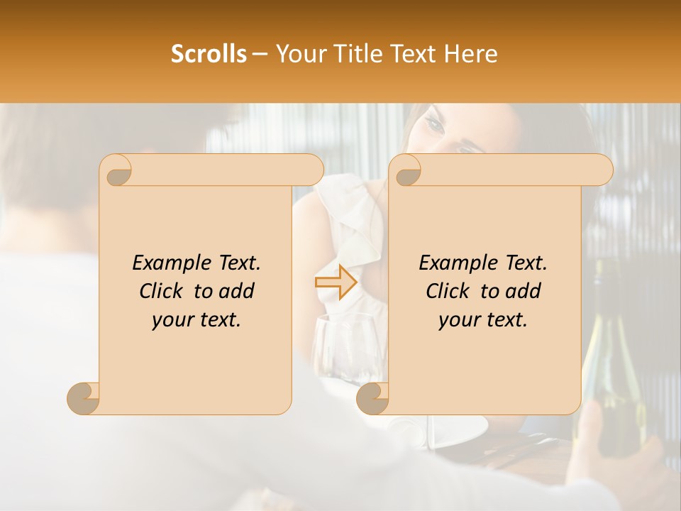 Single Portrait Caucasian PowerPoint Template