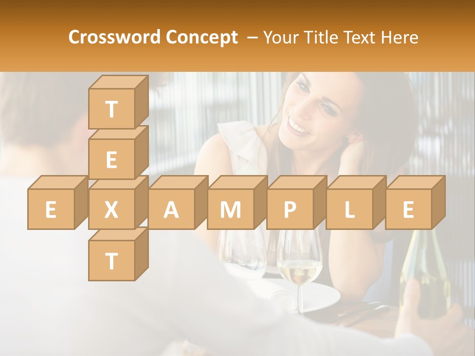 Single Portrait Caucasian PowerPoint Template