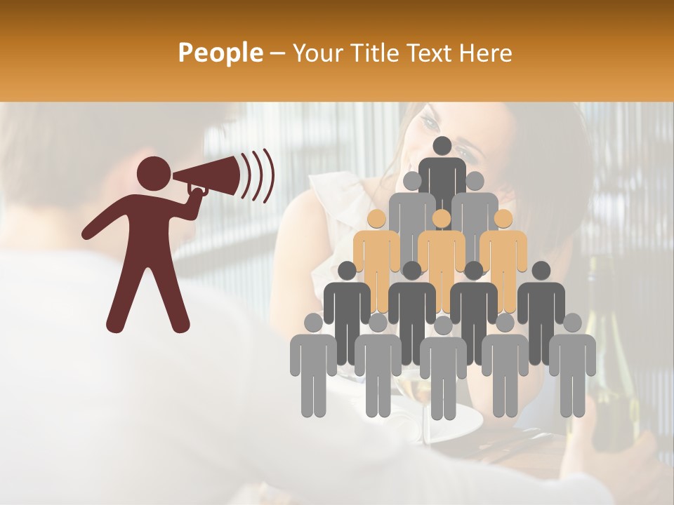 Single Portrait Caucasian PowerPoint Template