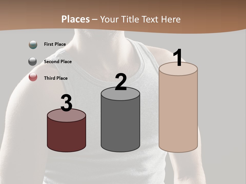 Wellness Caucasian Portrait PowerPoint Template