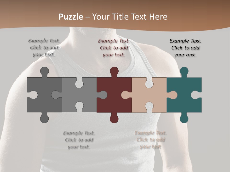 Wellness Caucasian Portrait PowerPoint Template