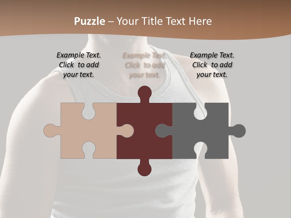 Wellness Caucasian Portrait PowerPoint Template