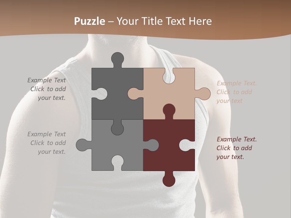 Wellness Caucasian Portrait PowerPoint Template