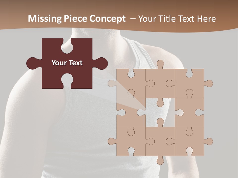 Wellness Caucasian Portrait PowerPoint Template