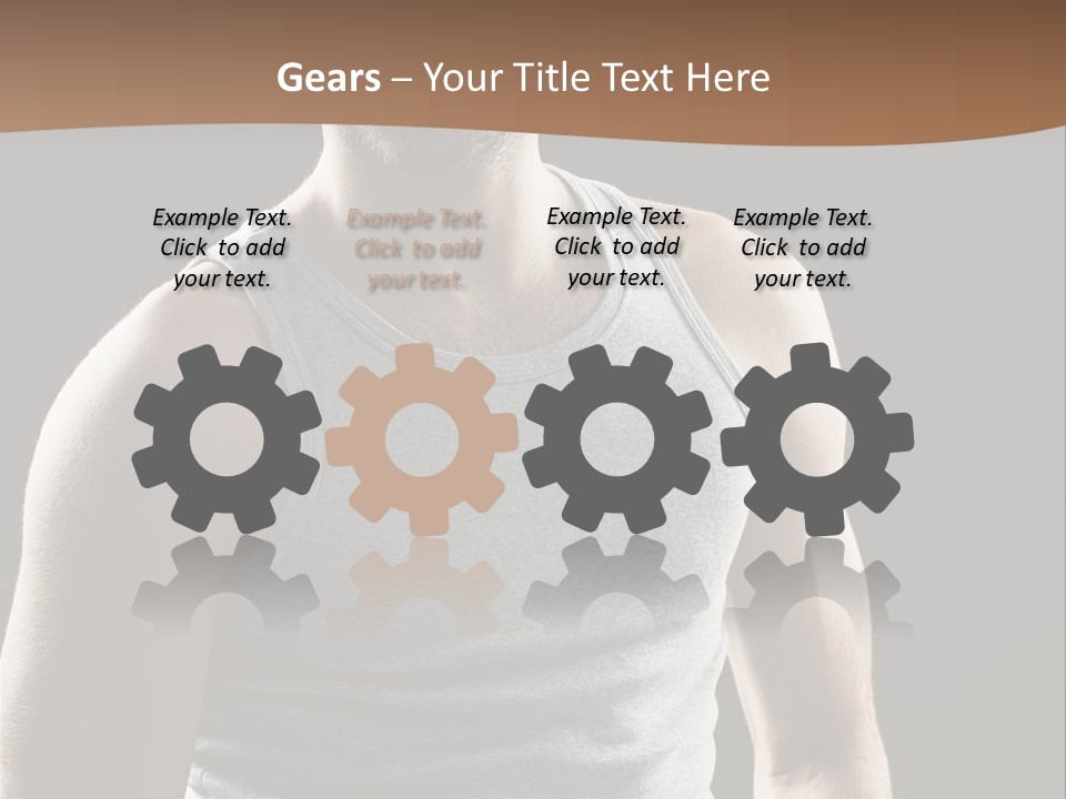 Wellness Caucasian Portrait PowerPoint Template