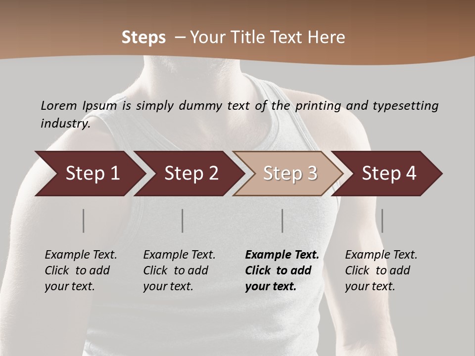 Wellness Caucasian Portrait PowerPoint Template