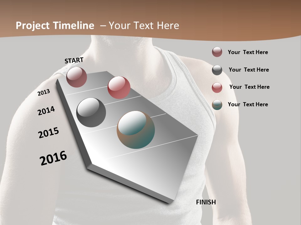 Wellness Caucasian Portrait PowerPoint Template