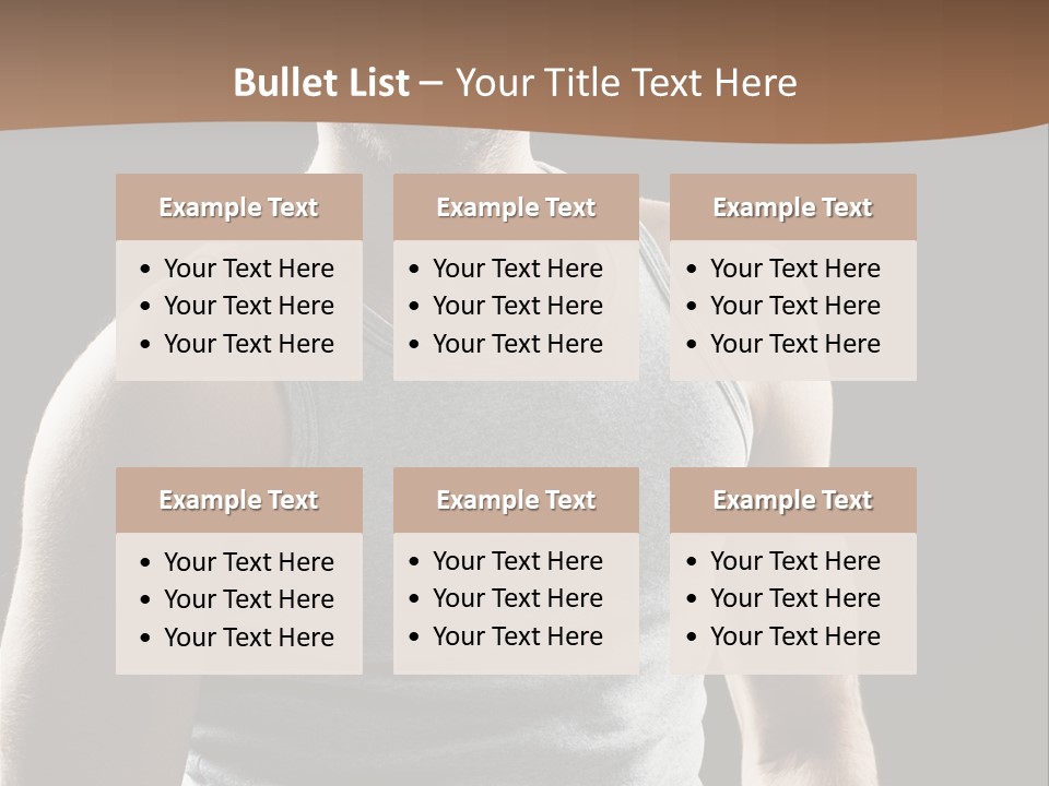 Wellness Caucasian Portrait PowerPoint Template