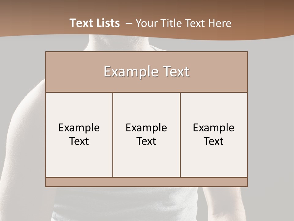 Wellness Caucasian Portrait PowerPoint Template