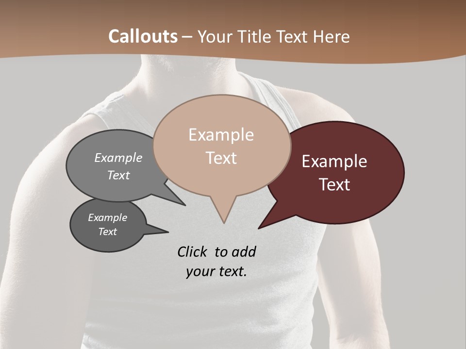 Wellness Caucasian Portrait PowerPoint Template