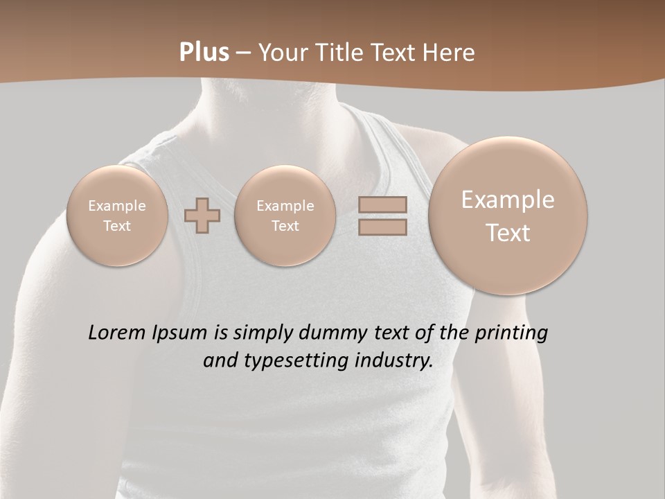 Wellness Caucasian Portrait PowerPoint Template