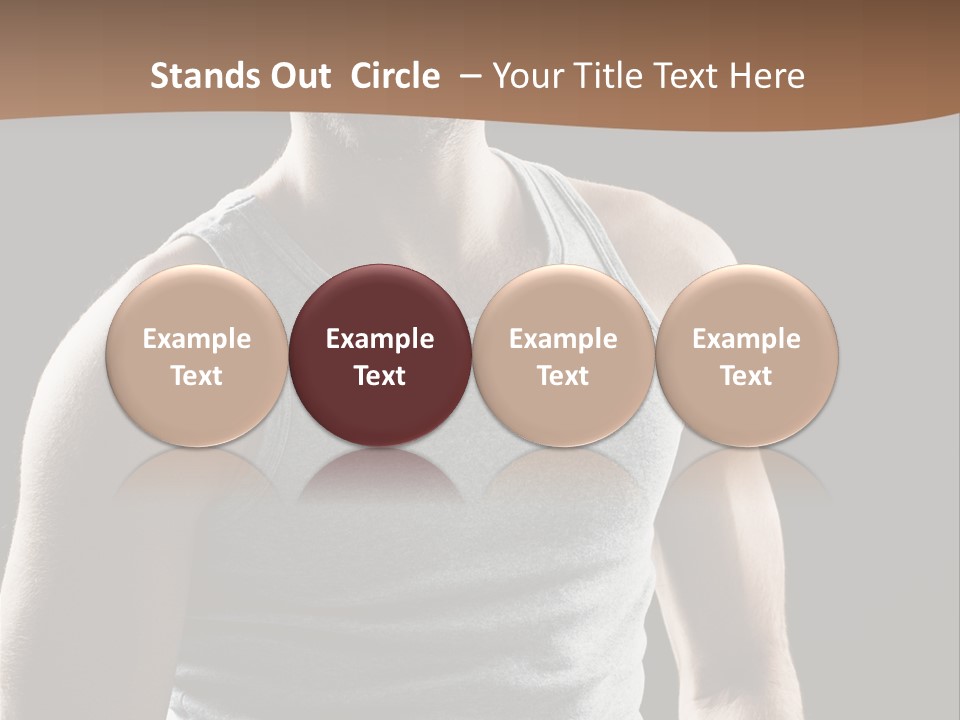 Wellness Caucasian Portrait PowerPoint Template