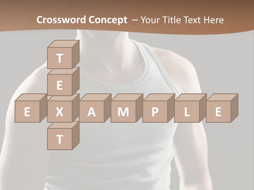 Wellness Caucasian Portrait PowerPoint Template