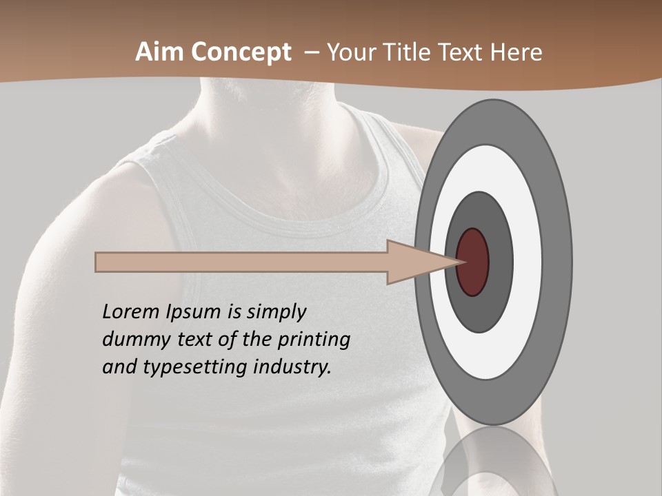 Wellness Caucasian Portrait PowerPoint Template