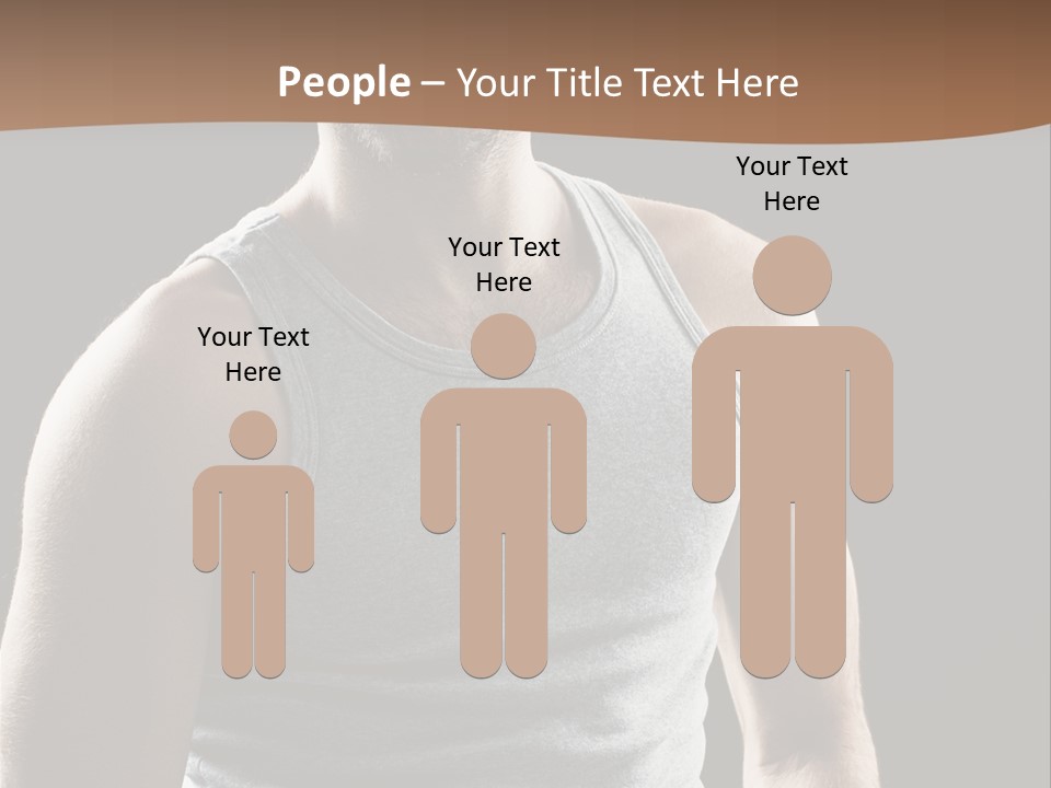 Wellness Caucasian Portrait PowerPoint Template