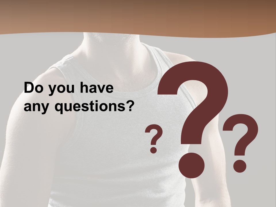 Wellness Caucasian Portrait PowerPoint Template