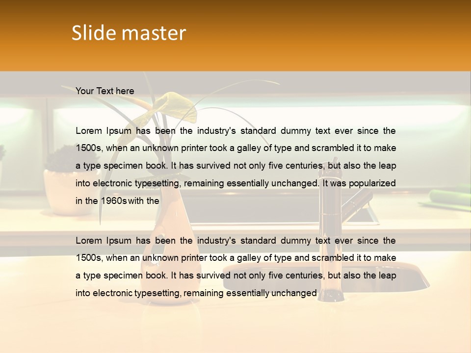 Standing Senior White PowerPoint Template