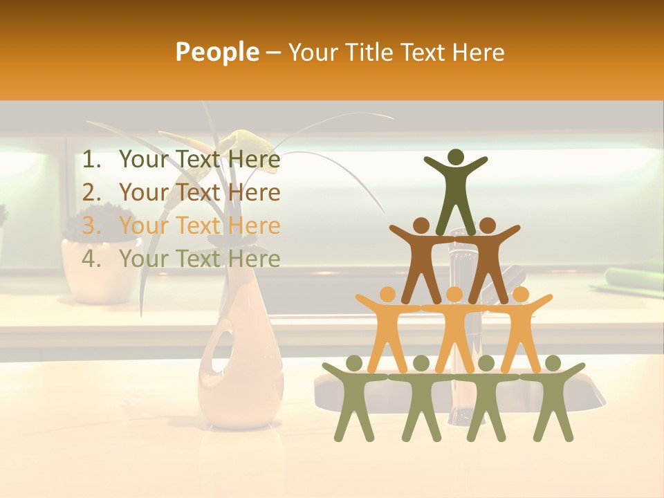 Standing Senior White PowerPoint Template