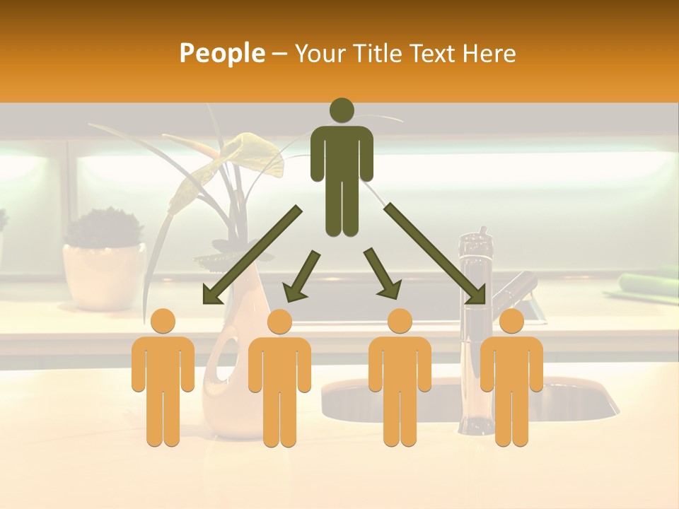 Standing Senior White PowerPoint Template