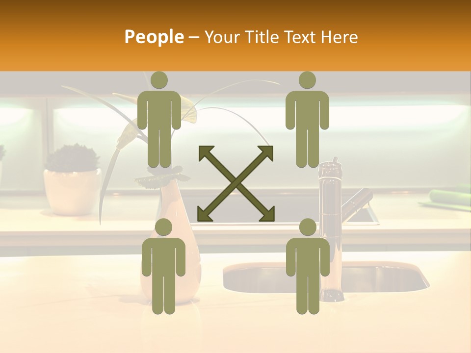 Standing Senior White PowerPoint Template